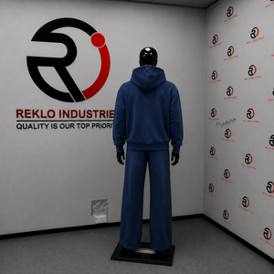 Navy Blue Washed <b>Full</b> <b>Zip</b> <b>Hoodie</b> Tracksuit Men Custom Logo Two Piece Casual Streetwear Jogging Suit Relaxed Fit Sportswear Whole - Product Image 4