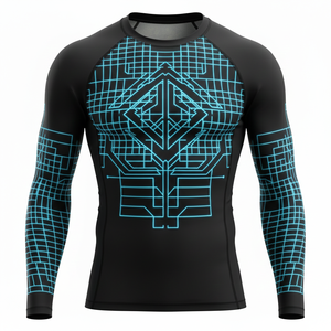 Maillot de bain unisexe à manches longues, coupe compressive, séchage rapide, pour sports nautiques, gym et entraînement - Product Image 1