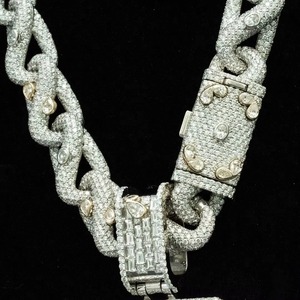 Pendentif Moissanite Iced Out en Argent 925, Breloque Hip Hop pour Homme, Lettre Personnalisée, Bijou Bling Plaqué Rhodium, Micro-Incrustation - Product Image 3