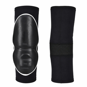 Genouillères personnalisées en EVA rembourrées avec bordure noire et blanche, pour le volley-ball et le basketball, protection contre les chocs, genouillères élastiques - Product Image 3