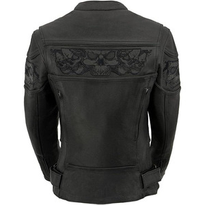 SAMROZ SPORTS Chaqueta de Motociclista de Cuero para Mujer, Estilo Scooter, Deportiva y Elegante - Product Image 4