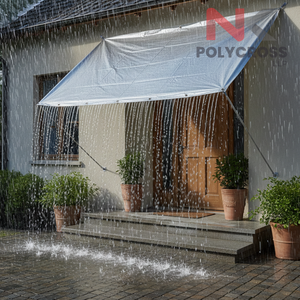 Bâche de protection contre la pluie tissée haute résistance, anti-fuite toutes saisons pour protection extérieure, bâche de marché, abri de marché - Product Image 4