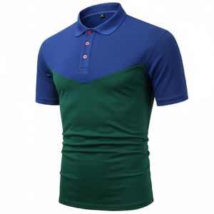 Polo pour homme, manches courtes, respirant, mélange de coton, coupe ajustée, décontracté, été, confortable, haut pour l'extérieur - Product Image 2