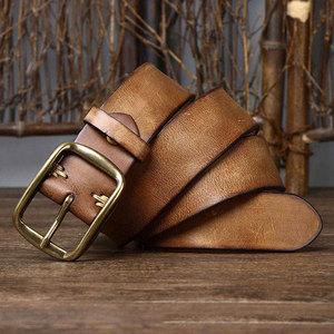Wholesale SA Sports League High Quality <b>Mens</b> Genuine Cowhide Leather Casual <b>Belt</b> Solid Pattern Steel <b>Buckle</b> Waterproof - Product Image 5