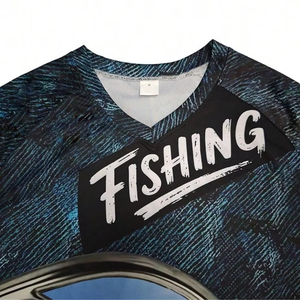 High Quality <b>100</b>% <b>Polyester</b> Anti-Wrinkle Fishing <b>T</b>-<b>Shirt</b> for Men Custom Color Sizes Bulk <b>UK</b> Market Breathable Quick Dry OEM ODM - Product Image 2