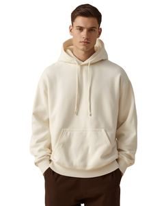 Sudadera con Capucha Extra Grande para Hombre, 100% Algodón, Felpa, Informal, con Bolsillos, Corte Regular, para Invierno - Product Image 4