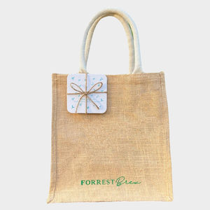 Bolso de compras de yute con logotipo personalizado de alta calidad, lienzo de algodón, estilo de moda, función plegable para viajes, promoción Aus - Product Image 2