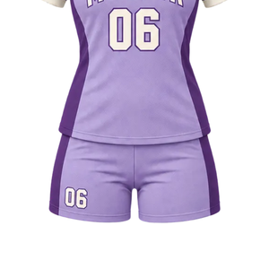 Conjunto de Fútbol para Mujer con Degradado, Camiseta Sublimada de Manga Corta con Cuello en V, Pantalones Cortos, Uniforme de Fútbol Personalizado, Ecológico y Transpirable - Product Image 5