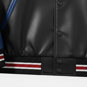 Chaquetas Varsity de Alta Calidad para Hombre, Estilo Urbano, para Invierno, con Bordado Personalizado y Cuero - Product Image 5
