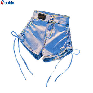 กางเกงยีนส์ขาสั้นเอวสูงทรงเข้ารูปสำหรับผู้หญิง ดีไซน์ทันสมัย ระบายอากาศได้ดี เหมาะสำหรับฤดูร้อน สวมใส่สบาย - Product Image 2