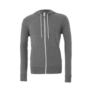 Wholesale Luxury Plain Cotton Premium Blank Zip-Up <b>Fleece</b> <b>Hoodies</b> for Custom Printing Men's Bella Canvas 3739 Style - Product Image 5