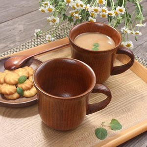 แก้วชาและกาแฟไม้เนื้อแข็ง ดีไซน์ใหม่ สวยงามเป็นธรรมชาติ สำหรับใช้ในบ้านและโรงแรม ในราคาประหยัด - Product Image 6