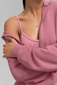 Sudadera Corta Personalizada para Mujer, 100% Algodón, Informal, Deportiva, de Manga Larga, a la Moda - Product Image 6