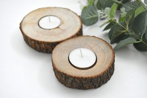 Custom Wooden <b>Tea</b> Light Holder Decorative Geometric Candle <b>Stand</b> for Hotels Restaurants and Homes - Product Image 3