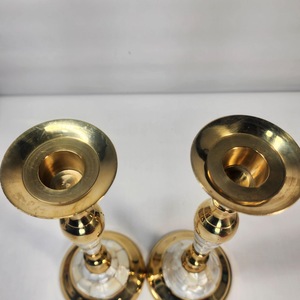Portavelas Redondo Hecho a Mano por ILAHI con Incrustaciones de Madreperla, Ecológico, con Impresión Personalizada, para Regalos de Cumpleaños y Navidad - Product Image 2