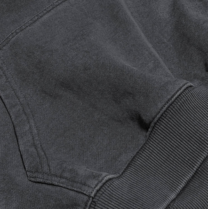 Sudadera con Capucha Unisex OEM Estilo Vintage Lavado, Otoño, 350 gramos, 100% Algodón, Negra y Blanca, Logotipo Frontal Impreso, Talla Grande, Peso Pesado - Product Image 5