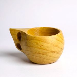 Vasos de Madera Hechos a Mano Tradicionales, Tazas y Cuencos Ecológicos Clásicos, Vajilla para Acampar al Aire Libre con Logotipo Personalizado - Product Image 4