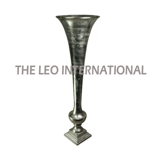 Silver Color Tall Flower <b>Vase</b> Aluminum Metal Decorative Gifting Item Table Top Luxury Design High Quality <b>Unique</b> Classic <b>Vase</b> - Product Image 5