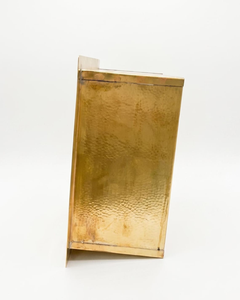 Évier de bar en laiton non laqué, martelé, fait main, à cuve unique, à encastrer sous plan, pour préparation culinaire - Product Image 5