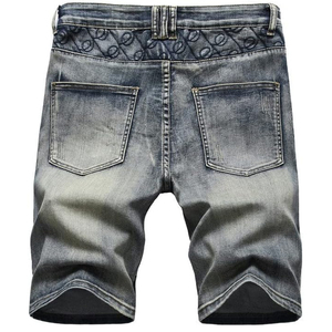 Shorts de Mezclilla con Lavado Ácido, Estilo Vintage, Corte Holgado, Algodón, Logotipo Personalizado OEM - Product Image 2