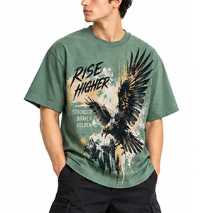 Camisetas Gráficas para Hombre, 300 GSM, Impresión Puff, 100% Algodón, OEM, ODM, Ropa al por Mayor, Proveedor de Ropa Urbana, Fabricante de Prendas - Product Image 4