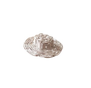 Handcrafted Natural Rattan Straw Hat Table Display with rattan present and <b>gift</b> OEM ODM Export Supplier Factory Direct Order - Product Image 1