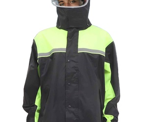 Traje Impermeable Universal con Capucha y Pantalones con Franjas Reflectantes para Senderismo y Camping al Aire Libre para Adultos - Product Image 4