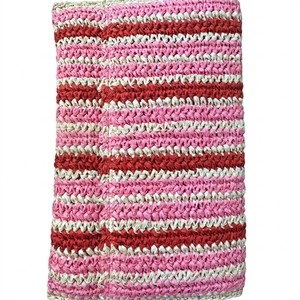 Bolso de mano de paja tejido a mano para mujer, cartera de playa de verano, cartera tipo sobre tejida con correa de cadena desmontable - Product Image 4
