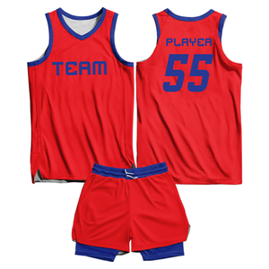 Uniforme de basket-ball personnalisé de haute qualité – Maillot et short d'équipe sublimés 100 % polyester - Product Image 3