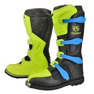 Bottes de moto imperméables personnalisées avec logo imprimé 2025, hauteur de la cheville, en cuir véritable, chaussures de sport de course - Product Image 1
