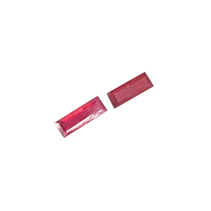 Natural <b>Ruby</b> Gemstone 10x4mm 1.40 Carat Baguette Shape for Jewelry Making - Product Image 4
