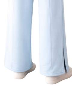 Pantalones Deportivos Anchos para Mujer, Color Azul Bebé, Cintura Elástica con Cordón, Corte Holgado Informal, Pierna Recta, Suaves y Cómodos para Estar en Casa - Product Image 6