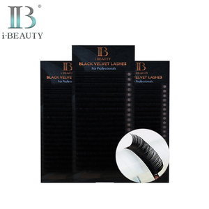 Extensions de cils I-BEAUTY - Cils en velours noir Ib Premium ibeauty Corée du Sud, qualité supérieure, cils individuels - Product Image 1