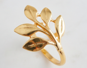 Anillos de Servilleta Metálicos con Forma de Hoja de Oro, Diseño de Rama Hecho a Mano, Porta Servilletas, Accesorios para Mesa de Boda - Product Image 2