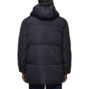 Chaqueta Larga Acolchada con Capucha para Hombre, Cortavientos, con Cierre de Cremallera, Abrigo Casual de Invierno, Relleno de Poliéster, Chaquetas Acolchadas - Product Image 4