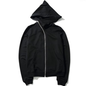 New Hoodies Men zipper Cardigan <b>Black</b> <b>Sweatshirts</b> Hip Hop Swag Style Skateboard Street Casual Hooded <b>Sweatshirt</b> Solid Color - Product Image 5