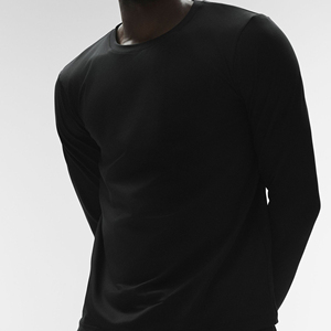 Wholesale Men's <b>Long</b> <b>Sleeve</b> Cotton T Shirt Custom Logo Casual Breathable Fashion Basic <b>Top</b> - Product Image 1