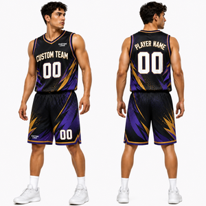Uniforme de Baloncesto con Estampado Completo Personalizado, Conjunto de Camiseta y Pantalones Cortos para Equipo, Fabricante, Proveedor, Exportador, OEM - Product Image 2