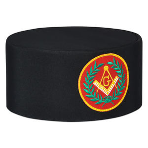 Gorra de la Comandancia de los Caballeros Templarios, Regalia Masónica, 100% Algodón, Ajustable, Bordado a Mano en Negro, Personalizada - Product Image 2