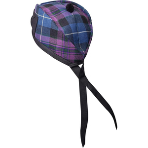 Eco-Friendly Scottish Tartan Glengarry Cap Traditional Tartan Wool Hat Checkered Band Tie Back Design All Ethnic Hats - Product Image 2
