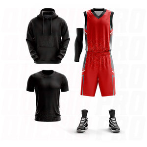 Wholesale Basketball Kit Uniforms <b>Bags</b> Warm Up Set Duffle <b>Compression</b> Wear Anti-Bacterial Quick Dry Sublimated Embroidery Custom - Product Image 4