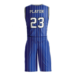 Conjunto de Uniformes de Baloncesto Personalizados para Equipos de Secundaria y Clubes AAU, Camisetas Sublimadas, Proveedor al por Mayor, Servicio OEM - Product Image 3