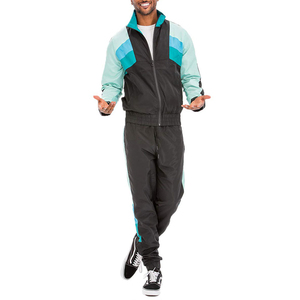Ensemble de survêtement coupe-vent personnalisé en gros – Joggers décontractés très prisés – Veste coupe-vent d'été en nylon/polyester pour homme - Product Image 4
