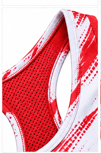 Soutien-gorge de sport pour femme sans couture, respirant, pour fitness, yoga, gym, course à pied, entraînement, crop top en tissu extensible avec logo, faible MOQ, maintien moyen - Product Image 6