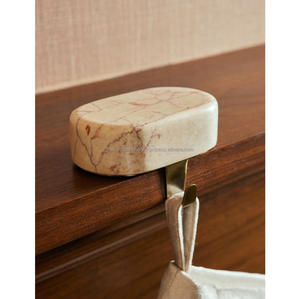 Countertop Marble <b>Stocking</b> <b>Holder</b> Brass Hook Christmas Holiday Decoration For Home Living Room Tabletop Object - Product Image 1
