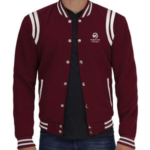 Blouson universitaire pour homme d'inspiration sportive, à col montant, léger, respirant, tendance, en tissu confortable, pour un style décontracté au quotidien - Product Image 1