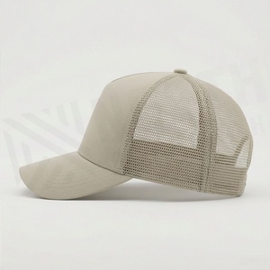 Unisex 6-Panel Mesh Trucker <b>Cap</b> Adjustable Solid Color Casual Baseball Hat for Adults Four Seasons Wear - Product Image 3