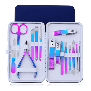 Ensemble complet d'outils de soin des ongles avec instruments de précision chirurgicale en acier inoxydable, kit de manucure et pédicure pour autres soins du corps - Product Image 1