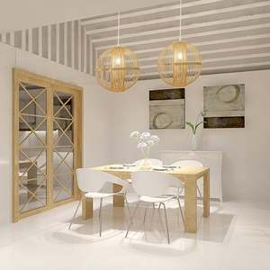 Lustre en bambou très vendu, éclairage décoratif pour restaurants et hôtels - Product Image 3