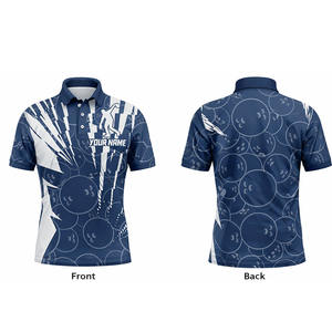 Jersey de Boliche Transpirable de Alta Calidad para Clubes y Ligas, Tallas Grandes, con Diseño Profesional y Opciones de Logotipo Personalizado - Product Image 1